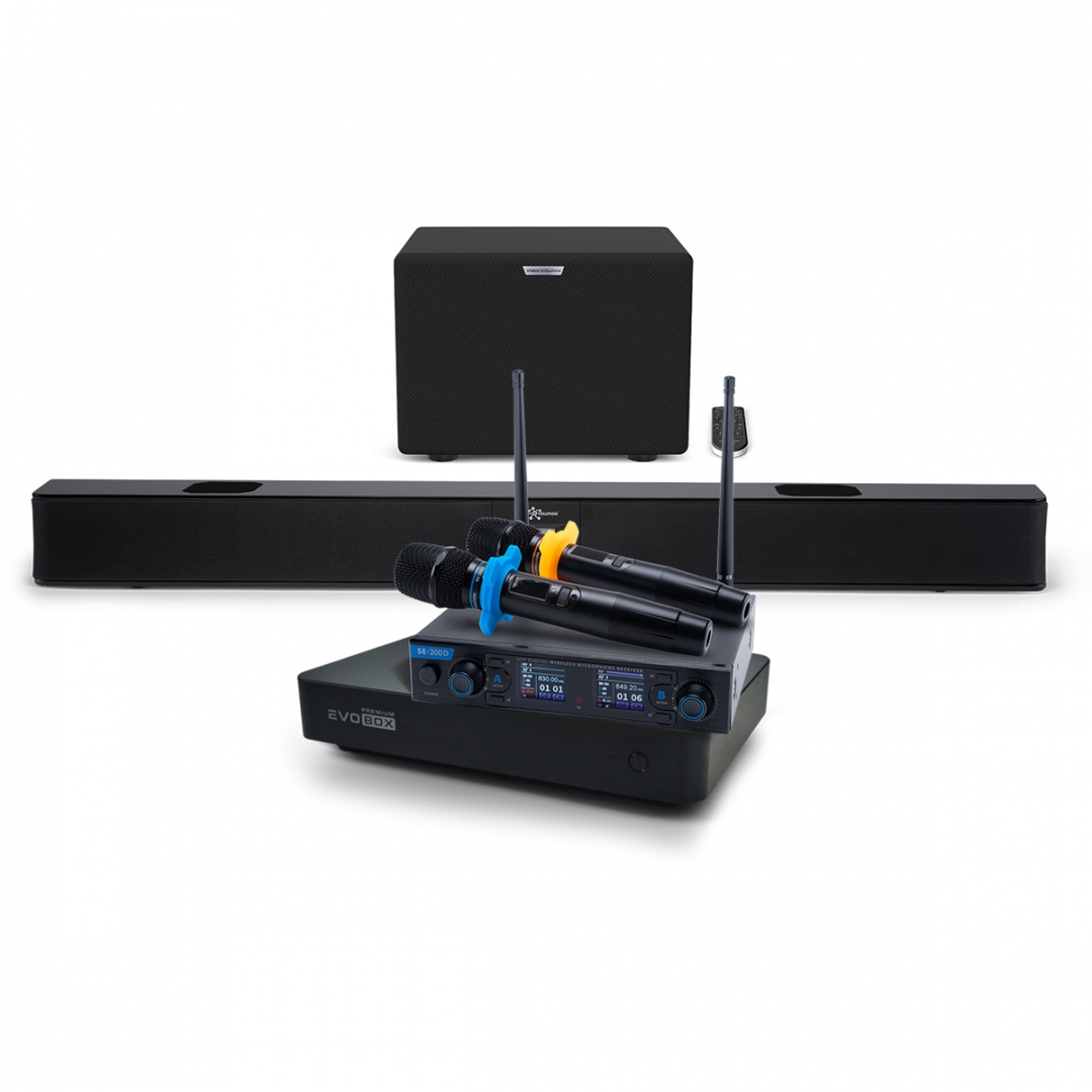 Hi-End караоке-система EVOBOX Premium + EvoSoundBar (саундбар с караоке) в Волгодонске