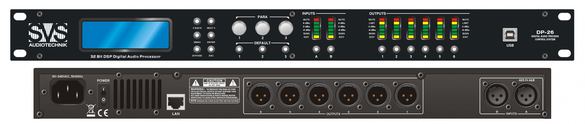SVS Audiotechnik DP-26 Цифровой процессор: 2 входа 6 выходов в Волгодонске