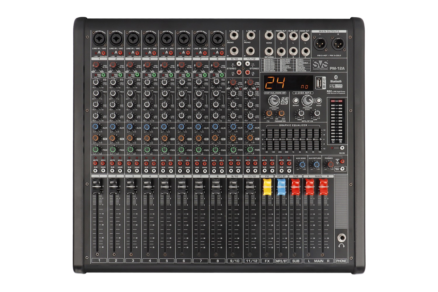 SVS Audiotechnik mixers PM-12A Активный аналоговый микшерный пульт, 12-канальный в Волгодонске